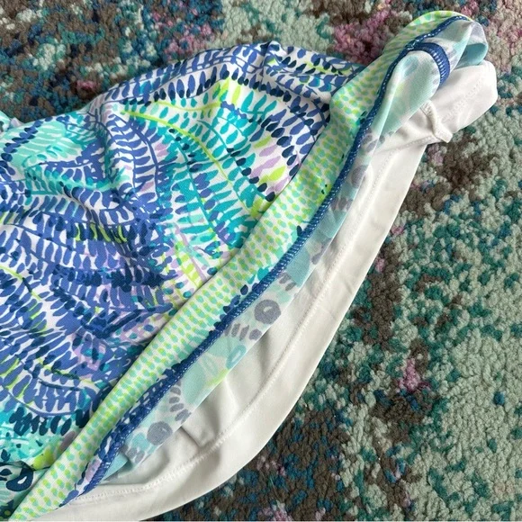 🐬Lilly Pulitzer Felizia Dress In Blue Current Fantasea🐬 - Picture 7 of 9